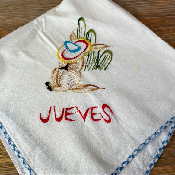 Kitchen Vintage Days Of The Week Spanish Dish Towels Poshmark